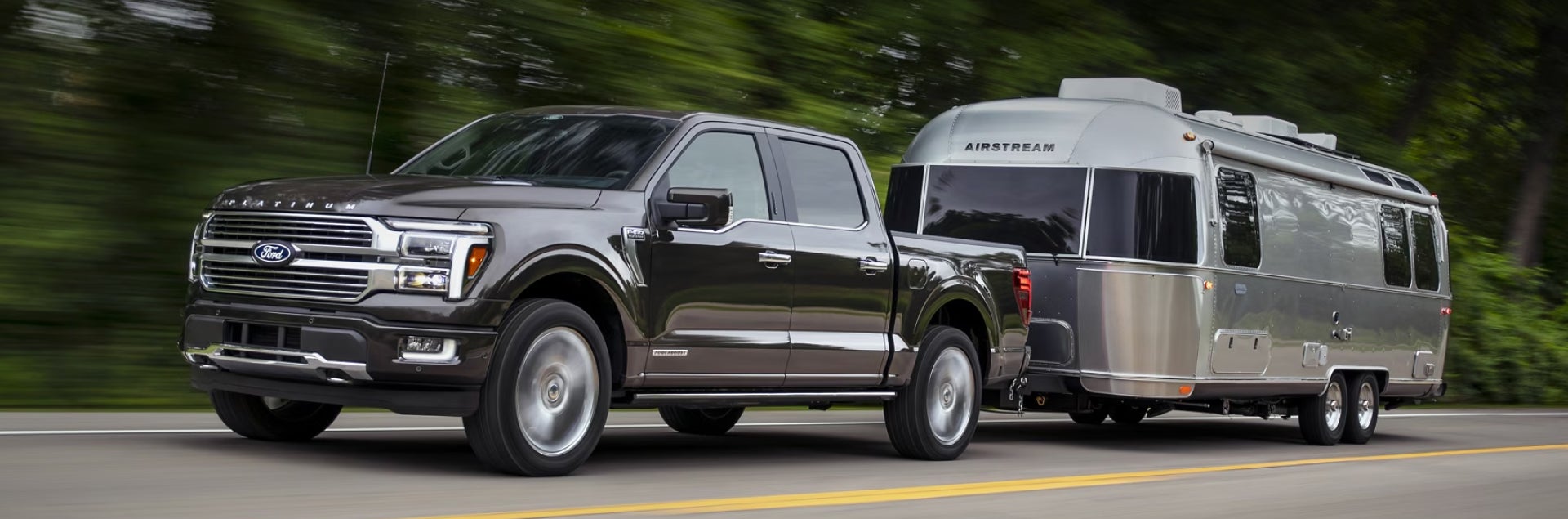 Ford Truck pulling trailer