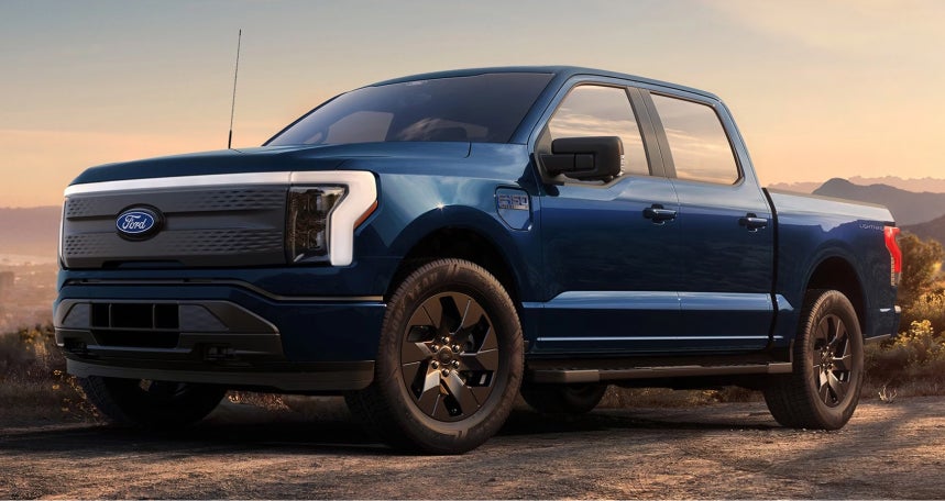 Blue Ford Pickup Truck