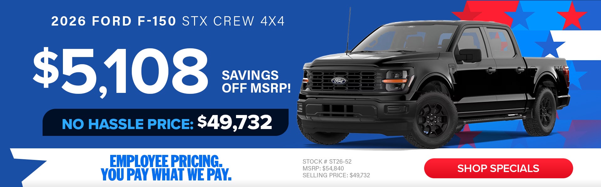 2026 Ford F-150 STX Crew 4X4